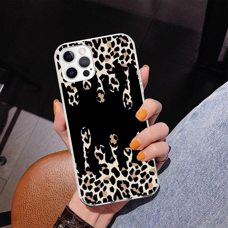 

Leopard Print Phone Case For iPhone 17 Air 16 Pro Max 16E 15 + 14 Plus 11 12 13 Mini 7 8 SE Gift Print Cover Fundas 17 Air 16 Pr iPhone 14 Pro