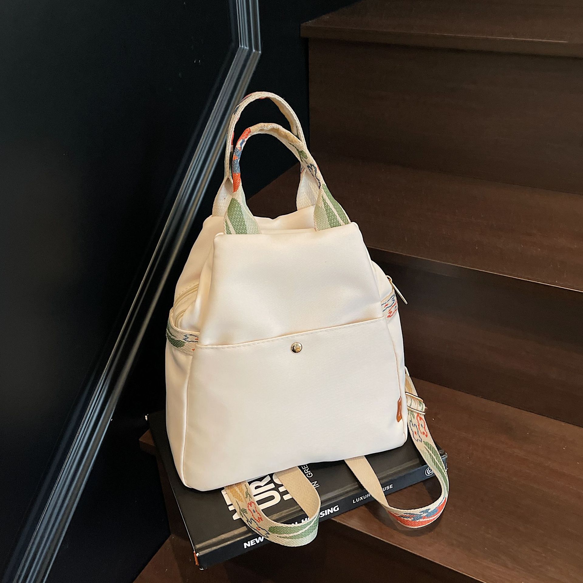 Multifunctional Fashion Commuter Backpack Women S Outdoor Lightweight Shoulder Messenger Bag Versatile Leisure Travel Two-Layer Backpack