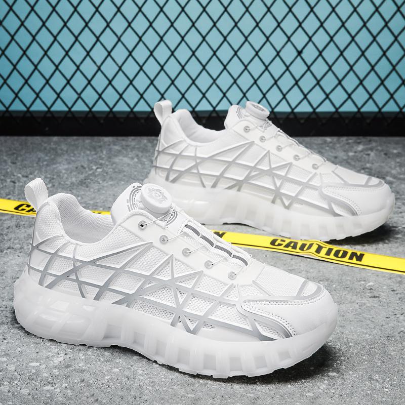 

2025 autumn new sports shoes mesh mesh breathable casual shoes live dad shoes sports outdoor trendy men s shoes 44