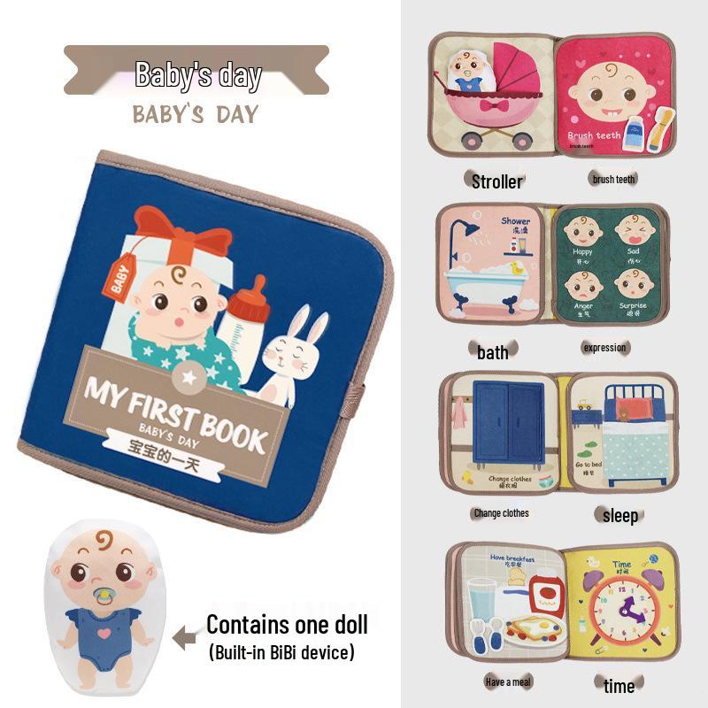 Baby Magic 3D Pop-up Quiet Tear Book for Early Education (0-1 Year)