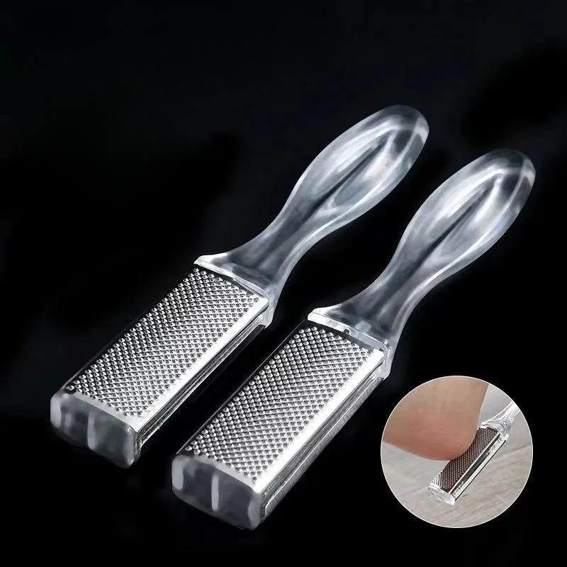 Dwustronna tarka do stóp i narzędzie do usuwania zrogowaciałego naskórka Plastikowa przenośna tarka do pedicure