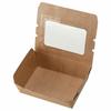 HEADS Deli Boxes, 16.5 X 4.6 X 13 Cm, Brown, 50-Count, Food-Safe, Oil-Resistant, Water-Resistant Containers with Windows, Kraft, Perfect for Delivery