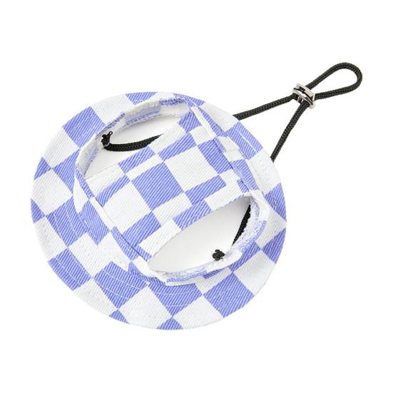Dog Hat Comfortable Pet Sun Hat with Windproof Rope Breathable Pet Visor Hat with Ear Holes Pet Accessories