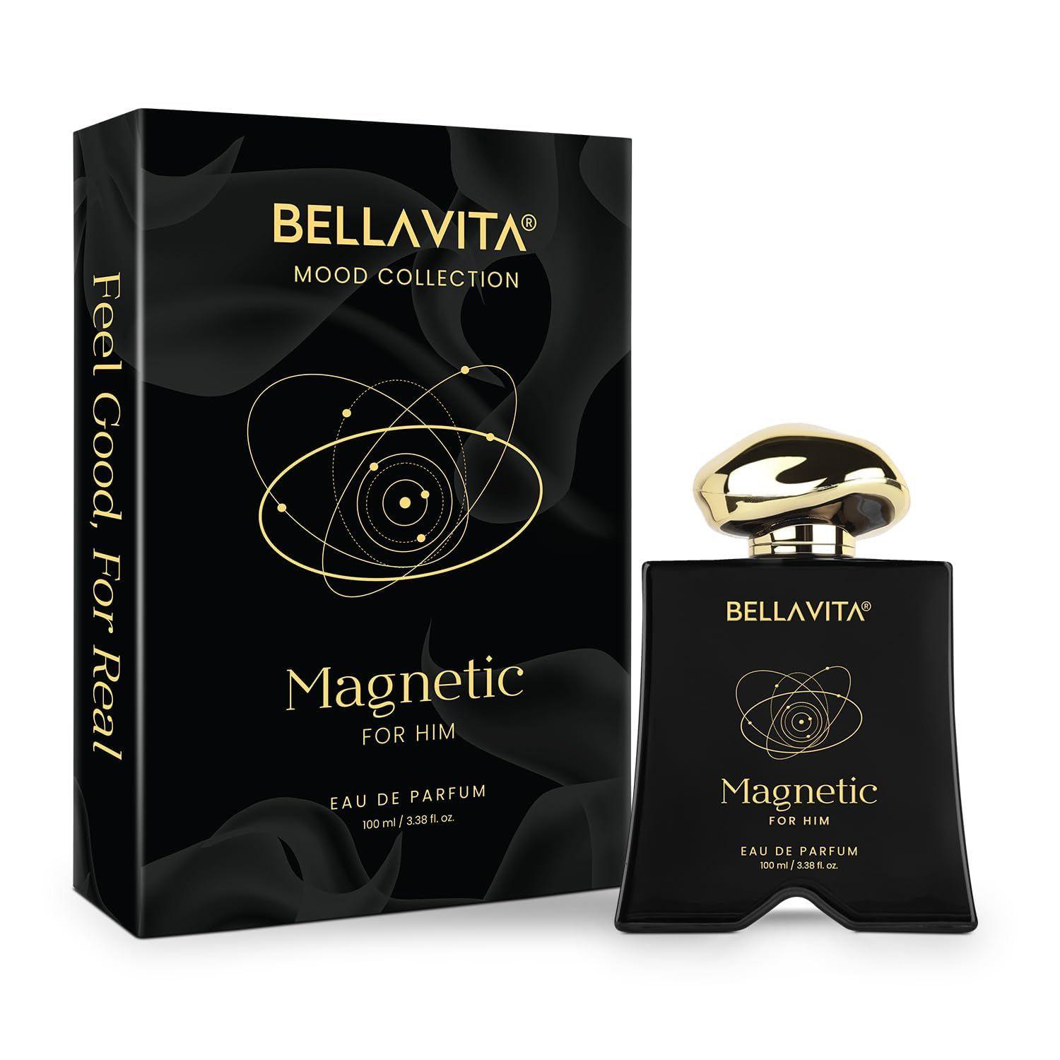 

BELLAVITA Mood Collection Magnetic | Long Lasting Perfume for Man | Grapefruit, Jasmine and Vanilla | Gourmand, Floral Fragrance Perfume for Men 100ml