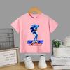 Sonic Popular Anime Merch Kids Round Neck Short Sleeve T Shirt Summer Casual Fashion Comfortable Breathable Daily Wear