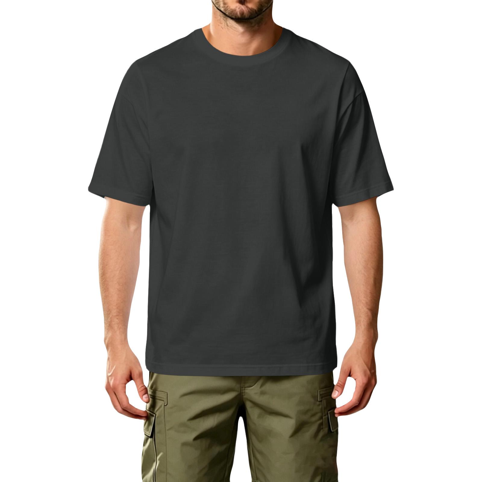 

Men s Casual Athletic T-Shirt Crew Neck Short Sleeve Lightweight Soft Fabric Comfortable Fit Basic Plain Tee for Everyday Wear XXXXXL