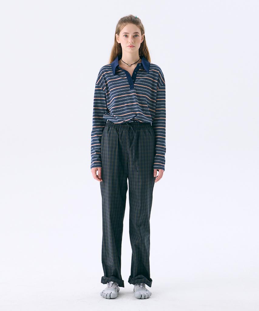JUNEJUNE SPACE Regular Fit Rugby T_Navy