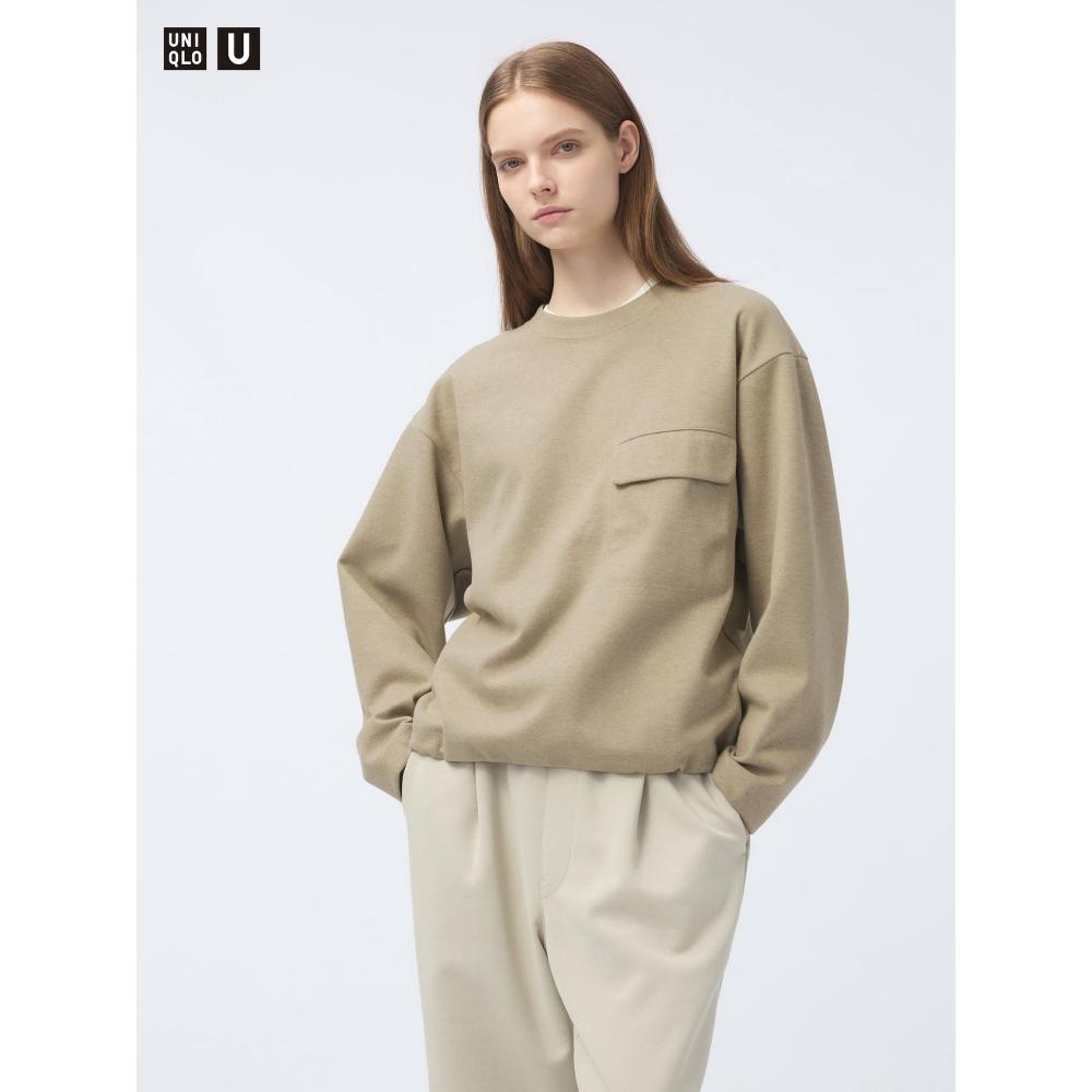 

Uniqlo Япония Матовый джерси Пуловер 32 BEIGE/XXL