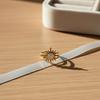 Fashion Stainless Steel French White Enamel Rings For Women Drip Glaze Smooth Elegant Style For Work Or Outing