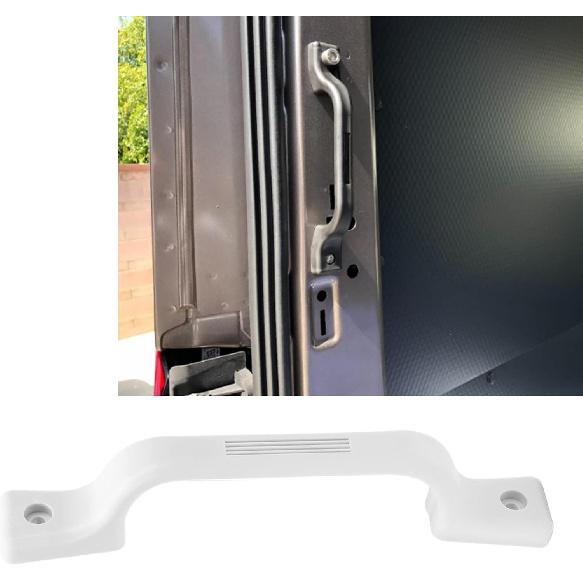 Akozon Grab Handle,Rv Door Handle Grab Bar 9.25in Plastic Rv Entry Handle Grab Bar White for RV Trailer Camper Motor Home Yacht
