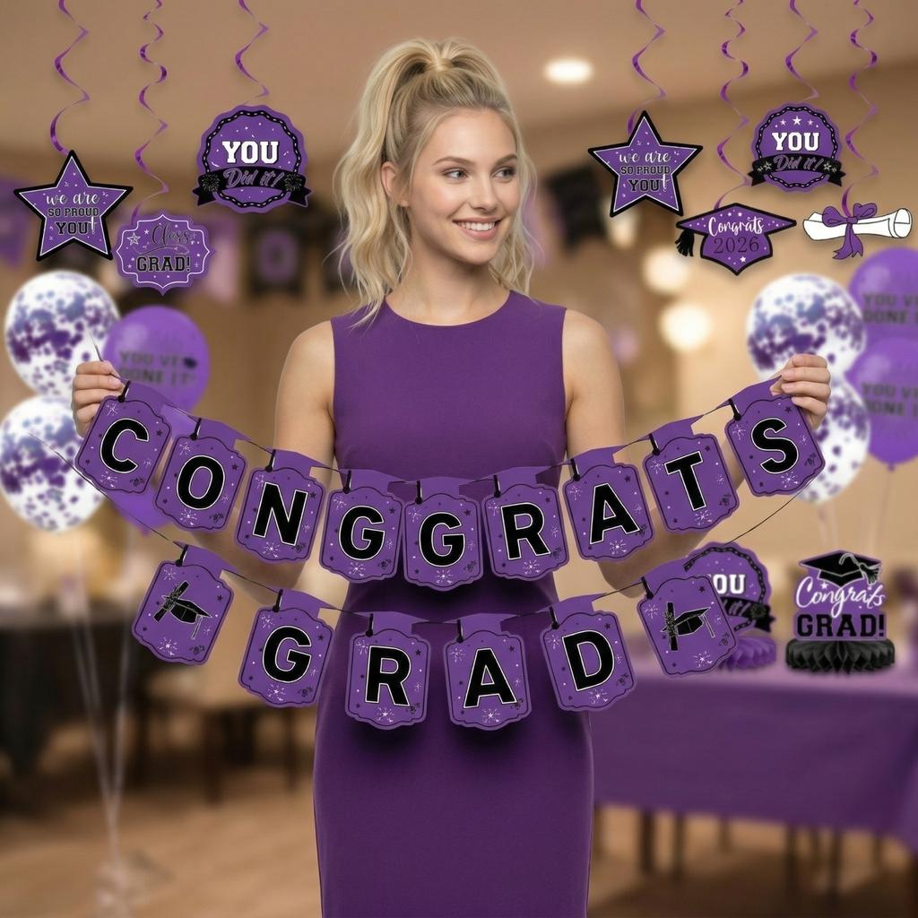 Graduation Theme Party Decoration Set