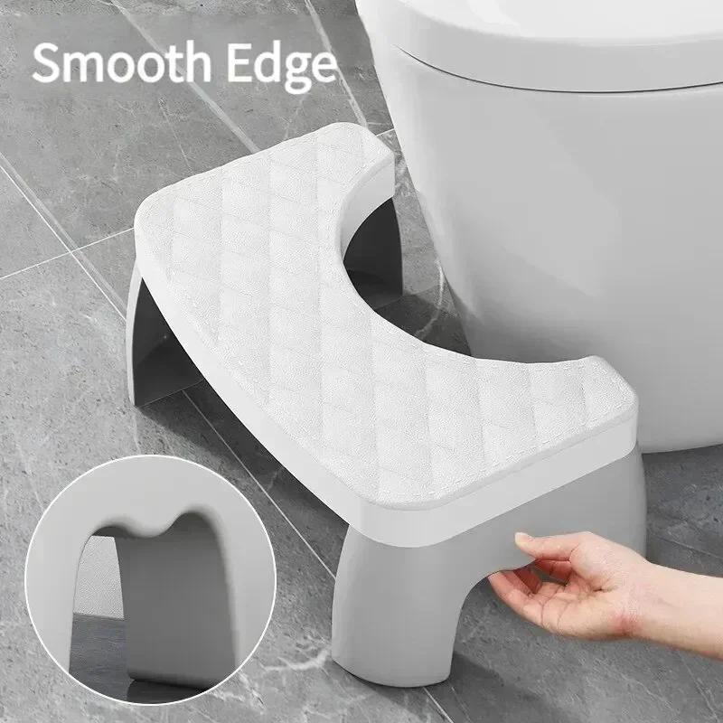 Portable adult children steps removable squat bathroom Squatting Non-slip Thickened plastic toilet footstool Bathroom Accessorie
