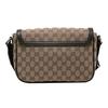 Gucci Vintage Logo Leather Canvas Messenger Bag Men Bags Ebony Dark-Brown 449172-KY9KN-9886