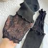 Lolita Ladies Lace Long Socks Autumn and Winter Warm Knee Sexy Lace Knee High Stockings Over Knee Thigh Stockings Boot Socks