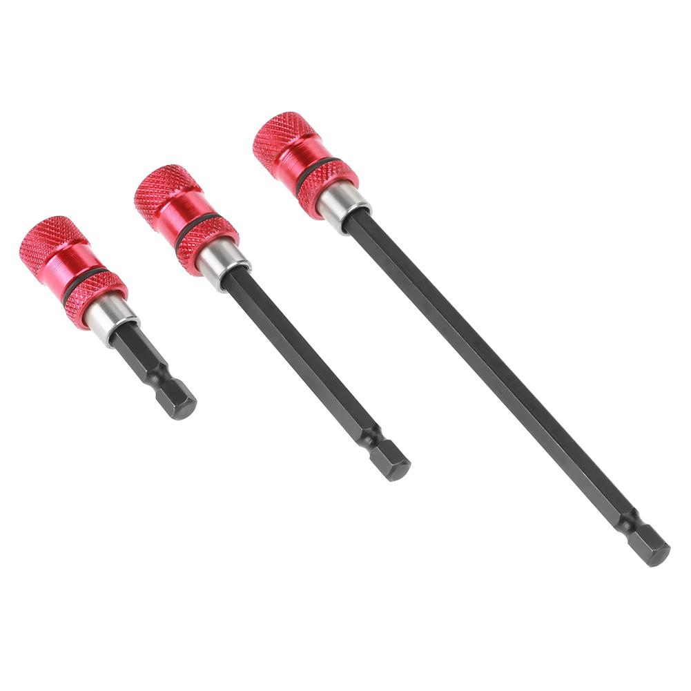 3Pcs1 4 Hex Shank Quick Release Magnetic Drill Bit Holder Screwdriver Extension 60 100 150mm