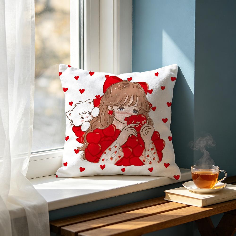 Art Mmikko Illustrationsed Cushion Cover Cushion Cover Set Pcs X X X Pillowcase Decorative Sofa Home Decor