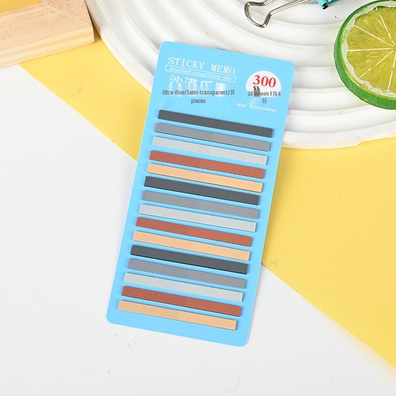 Thin Fluorescent Sticky Note Strips - Candy Colored Student Index Stickers