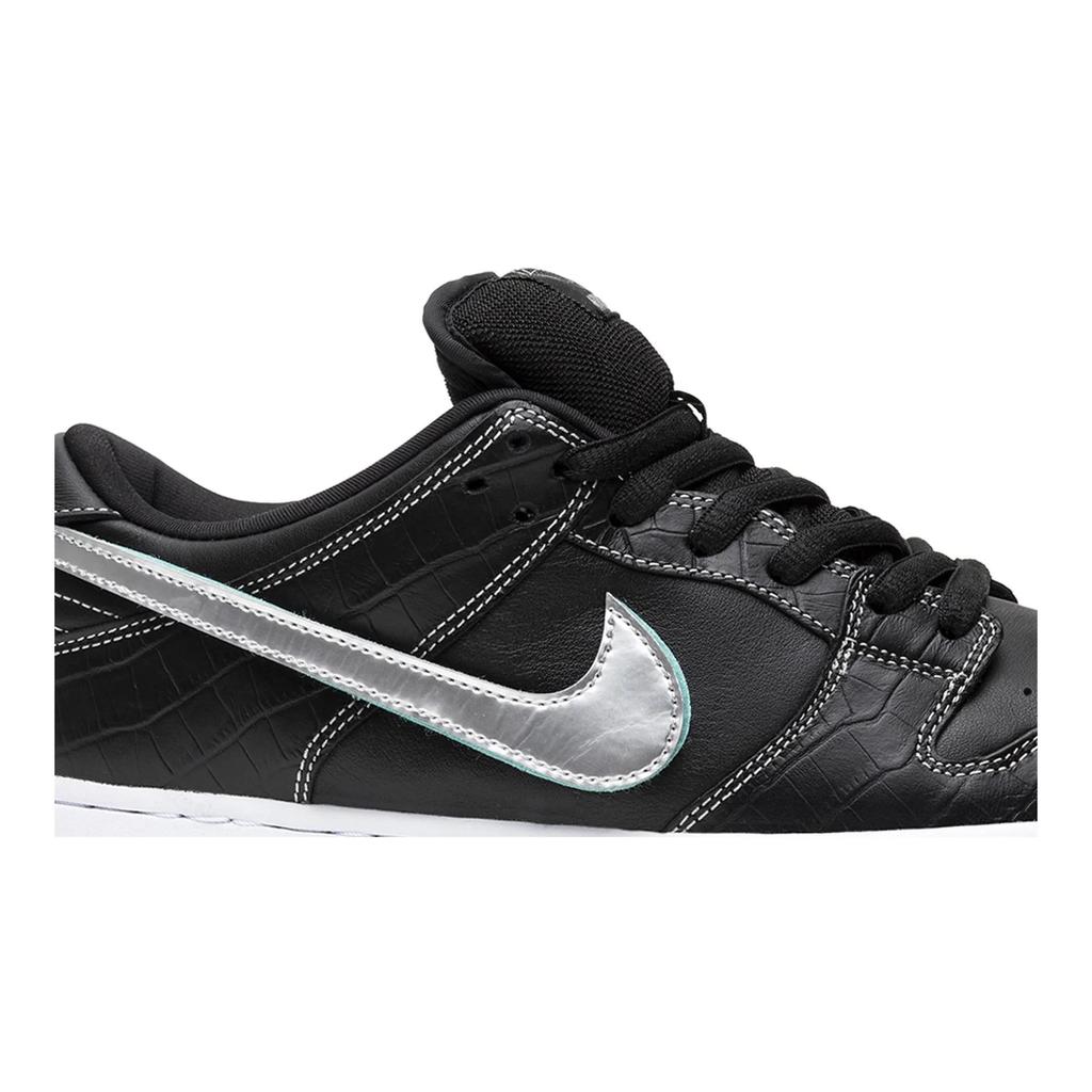 Nike Dunk Low Pro SB 'Black Diamond' (Unisex) Black / Chrome-Black Skate Shoes BV1310 001