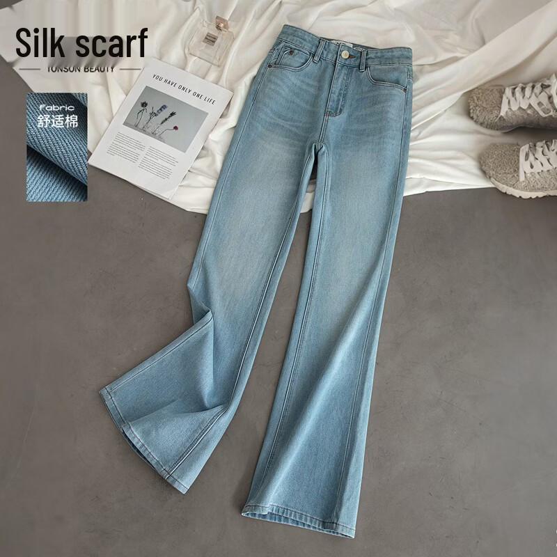 

Women s Washed Slim-Fit Flare Jeans XL