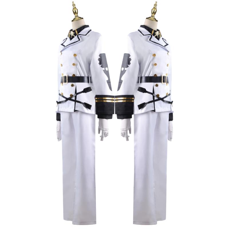 Anime Seraph of The End Mikaela Hyakuya Cosplay Halloween Carnival Uniform with Wig Full Set Costumes