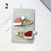 2pcs Girls Cute Christmas Hairpins Hair Clip Cartoon Headwear Kids Barrettes Gift Hair Accessories