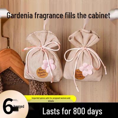 Gardenia Scented Sachet for Wardrobe: Long-Lasting Deodorizing Fragrance for Closet, Clothes & Car.