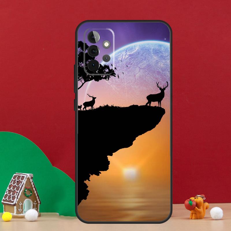 Deer Reindeer Animal Case For Samsung Galaxy A17 A06 A16 A56 A36 A54 A34 A14 A52 A32 A13 A23 A33 A53 A15 A35 A55
