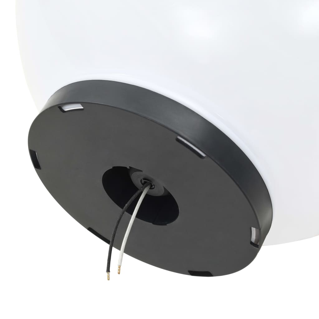vidaXL LED-Gartenleuchten 2 Stk. Kugelförmig 40 cm PMMA