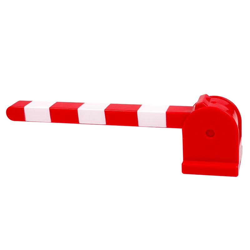Big Building Block Accessories Train Track Traffic Signs Light Roadblock Parking Pole Fence Compatible Outdoor Series Kids Toys