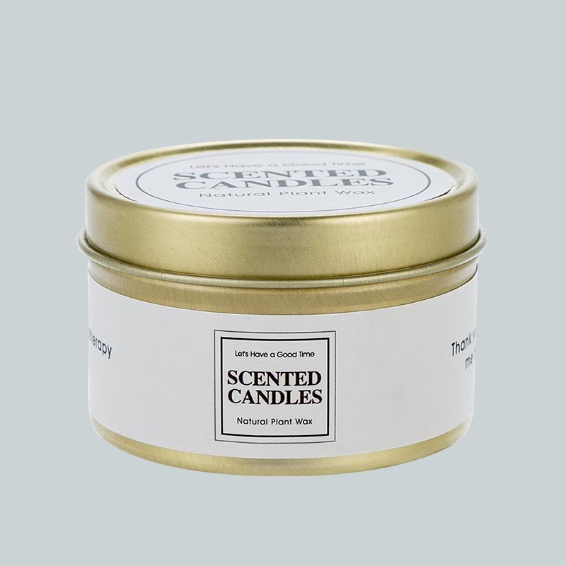 High-Quality Tinplate Aromatherapy Candles: Long-lasting and Elegant Scented Decor for Birthdays and Bedrooms