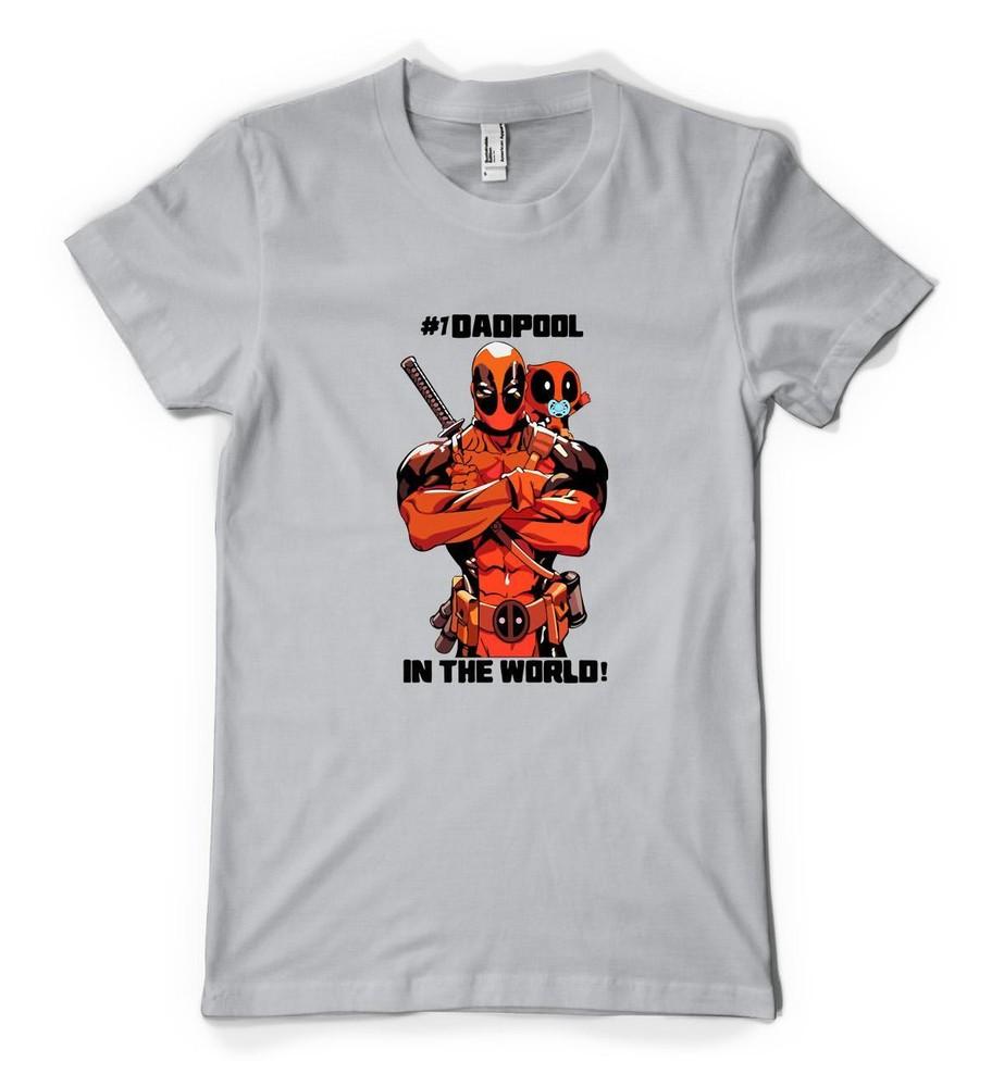 

Deadpool No1 Dadpool In The World Funny Personalised Unisex Adult T Shirt 3XL