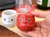Tableware East Sake Lucky Mino Red Cup, Daruma, Charm, Ware,