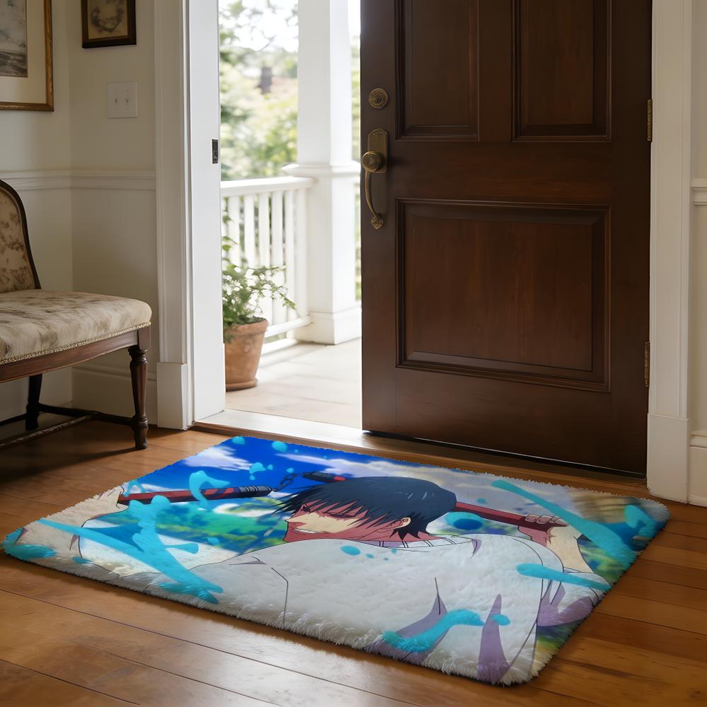 KKaisen Fushiguro Toji Anime Fußmatte Weiche Flanell-Absorbierende Matte Rutschfester Teppich Zuhause Schlafzimmer Badezimmer