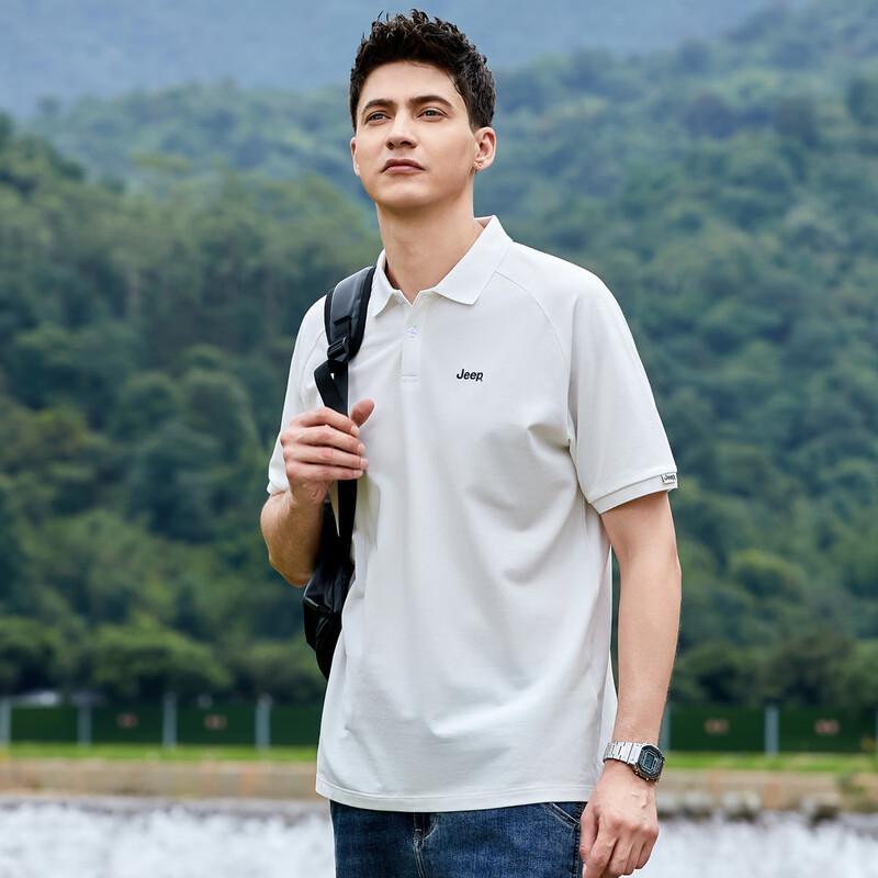 Jeep Men's Embroidered Short Sleeve Polo Shirt