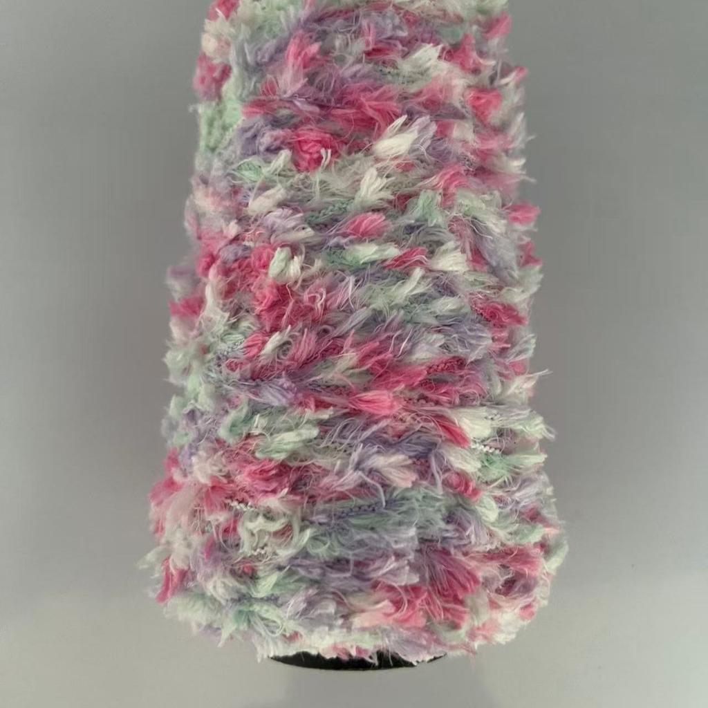 Segment Dyed Fish Tail Popcorn Hand Mixed Thread Yarn, Hand-woven Special DIY Knitting Sweater Special Bag Scarf Knitted Wool