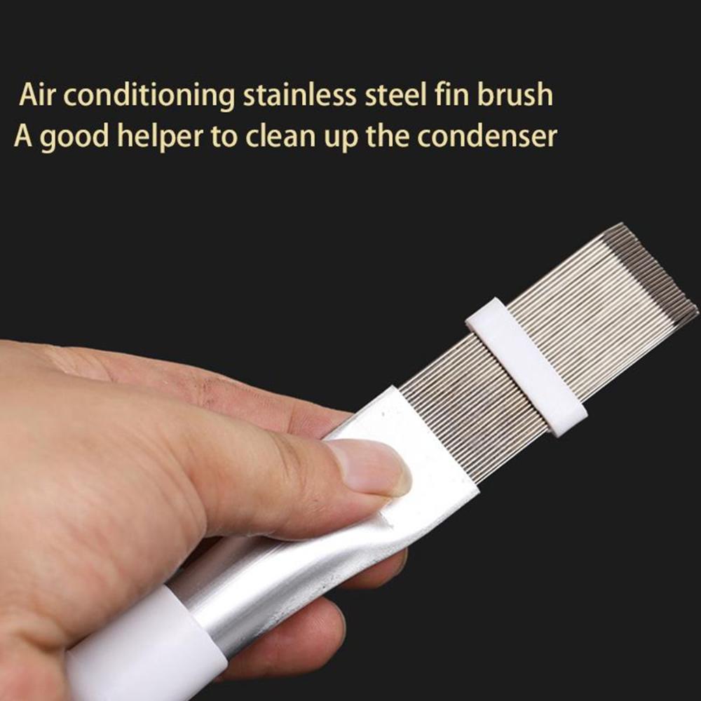 

Universal Condenser Radiator Coil Comb Repair Tool Brush Cleaning Tool срібний