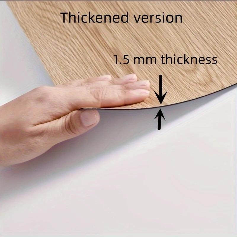 Wood Grain PVC Self-Adhesive Wall Sticker - 40cm*300cm, 1.5mm Thickened, Suitable for Bedroom, Kitchen, Office Background Wall,