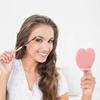 10/5 Pcs Small Pocket Love Makeup Mirror As Party Gift Heart-shaped Handheld Mirror Mini Gift for Ladies Princesses Party
