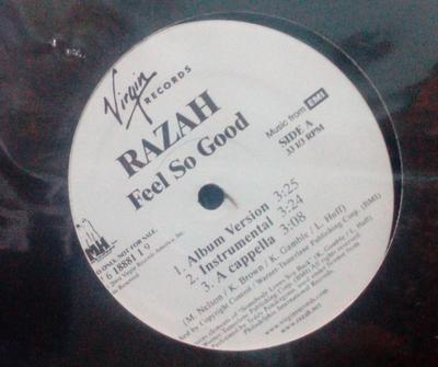 12inch Record RAZAH - Feel So Good 708761888119 Virgin Records 2004 US Soul/Funk Used
