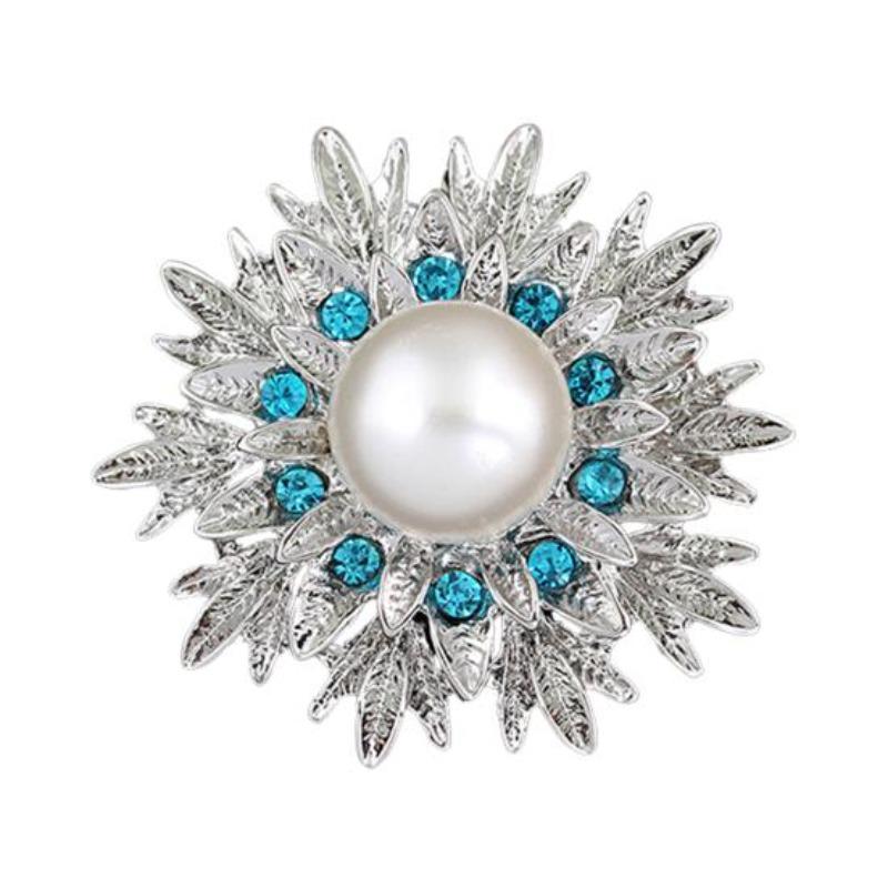 Alloy Flower Faux Pearls Brooch Pin Brooches Wedding Party Jewelry Gift
