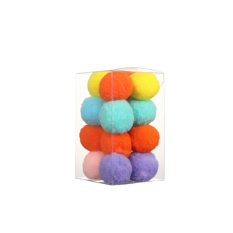 

Cat toy ball self-hi to relieve boredom cat plush toy silent elastic ball bite-resistant teaser cat stick cat supplies