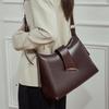Leather Women'S Bags, Large-Capacity Commuter Tote Bags, High-End Light Luxury Hobo Bags, Shoulder Messenger Bags, Bags.