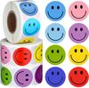 500Pcs/Roll Smiling Facial Paste Sticker 2.5cm Designs Decals Diy Adorn Gifts Fit designed for Various Present Packaging rewards present