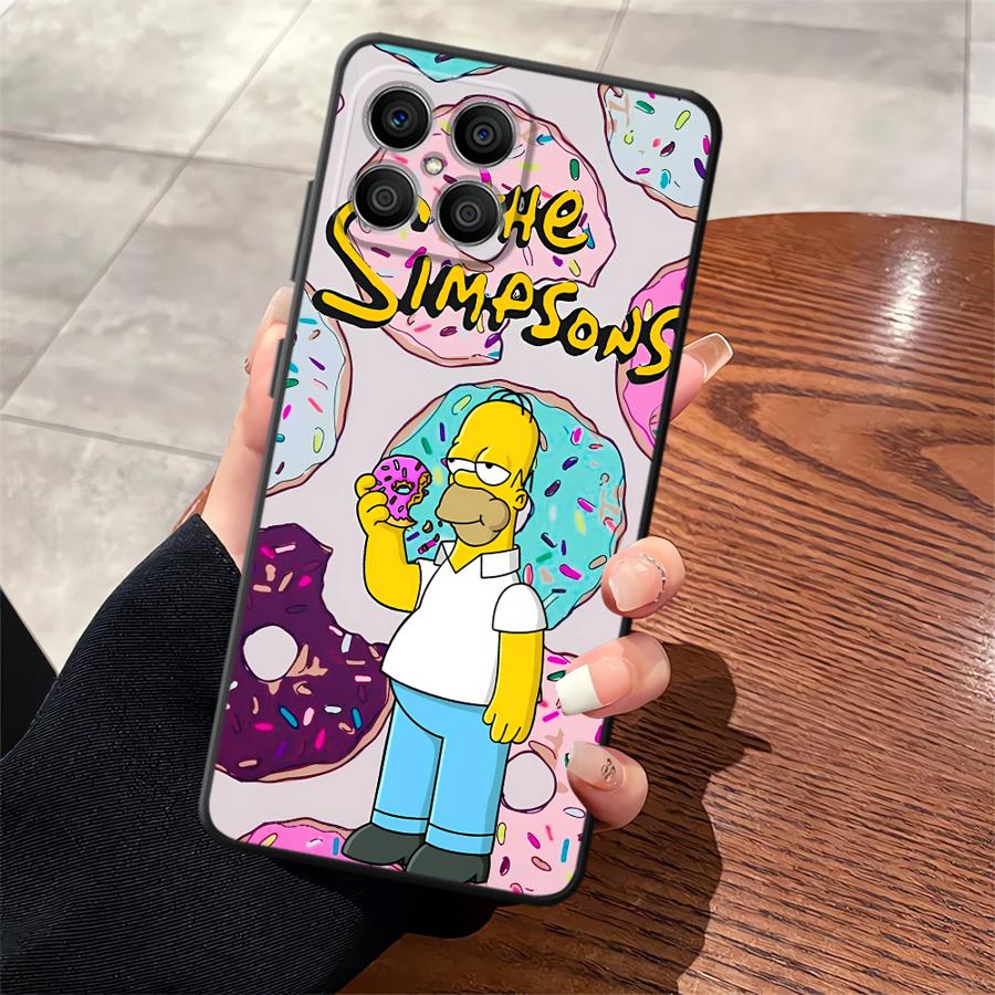 Funda Phone Cover Case for Honor X9a 70 X9 X7a 90 Lite X9c X8 8X S-simpsons Donut