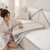 Ice Silk Sofa Cushion Summer Cool Non-Slip Mat Machine Washable Sofa Cover Soft Breathable Fabric