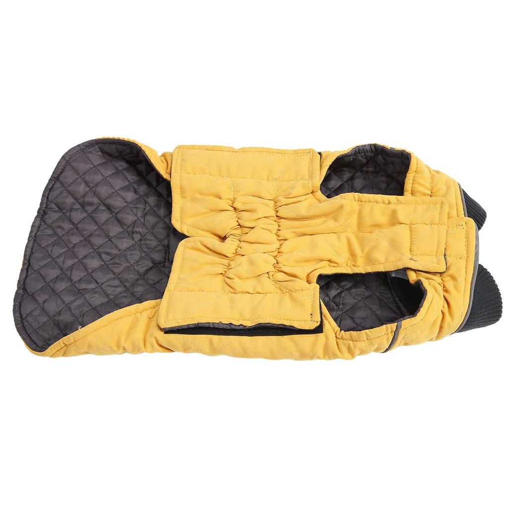 Dog Winter Coat Retro Thickening Warm Pet Winter Reflective Vest for Medium Large Dogs