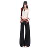 American original cow color low-rise slightly pulled jeans women's autumn new Spice Girl loose and thin wide-leg pants