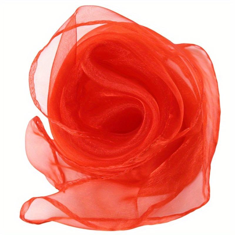 Chiffon Scarf, Square Colorful Dance Scarf, Lightweight Gauze, Stage Performances And Gymnastics Decorations