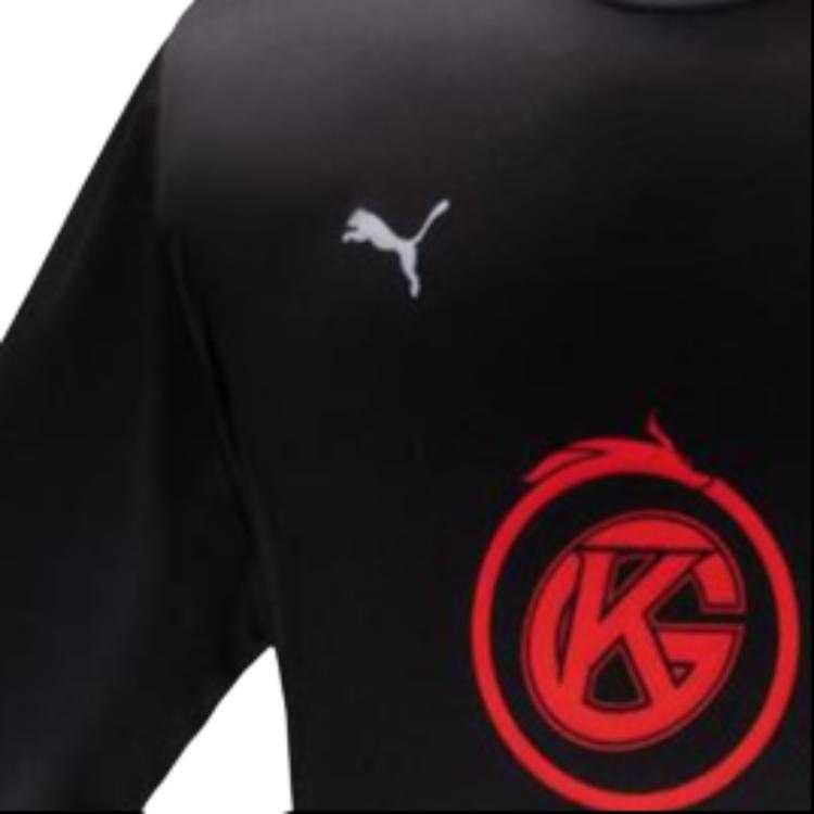 Puma Born To Win Series Jednobarevné Honor Of Kings Tisk Logo Team Emblém Tričko s krátkým rukávem Unisex topy Černá 605762-05