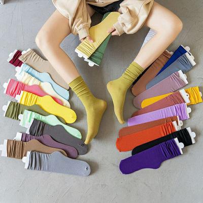 10 Pares Calcetines de Tubo Medio para Mujer Calcetines Frescos Ultrafinos Calcetines Transpirables Dulces de Caramelo Calcetines de Mujer